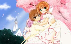 Cherry tree young lovers animation wallpaper thumb