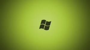 Windows Logo On Green Background wallpaper thumb