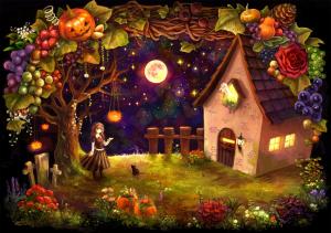 Halloween Cottage wallpaper thumb
