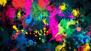 Abstract Mixed Paint Colors wallpaper thumb