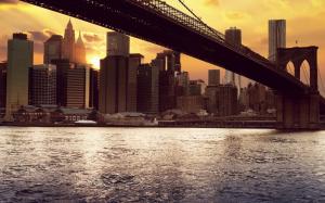 New York under bridge  wallpaper thumb
