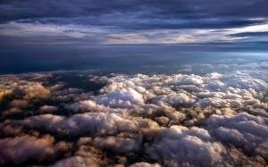 clouds, height, sky wallpaper thumb