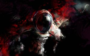 Astronaut, abstract design wallpaper thumb