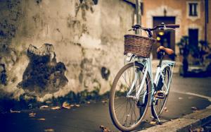 Vinatge Woman Bike wallpaper thumb