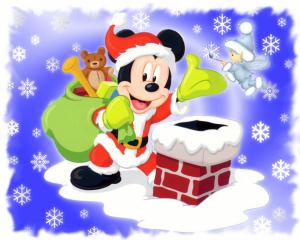 Mickey Mouse Santa HD wallpaper thumb