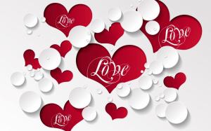 Red Hearts Love wallpaper thumb