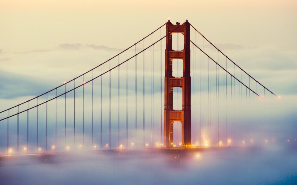 Golden Gate Bridge in Mist wallpaper,San Francisco HD wallpaper,2560x1600 wallpaper