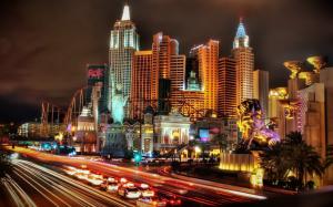 Las Vegas, City, Cityscape, Architecture, Night, Lights wallpaper thumb