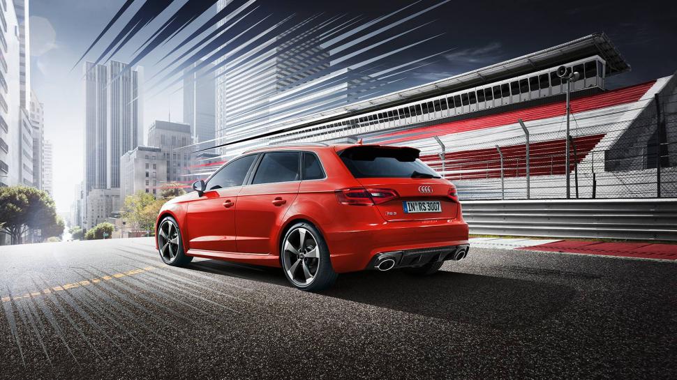 Awesome, Audi RS3, Red Car, City wallpaper,awesome HD wallpaper,audi rs3 HD wallpaper,red car HD wallpaper,city HD wallpaper,1920x1080 wallpaper