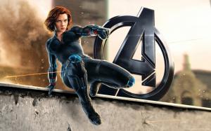Natasha Romanoff Black Widow in Avengers Age of Ultron wallpaper thumb