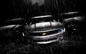 Chevrolet Camaro Dodge Challenger Ford Mustang Rain HD wallpaper thumb