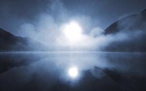 Mist Fog Lake Reflection HD wallpaper thumb