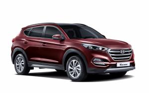 2015 Hyundai Tucson KR-spec red SUV car wallpaper thumb