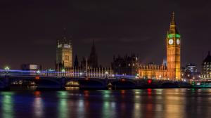 London, Night, Urban, Lights, Big Ben, City wallpaper thumb
