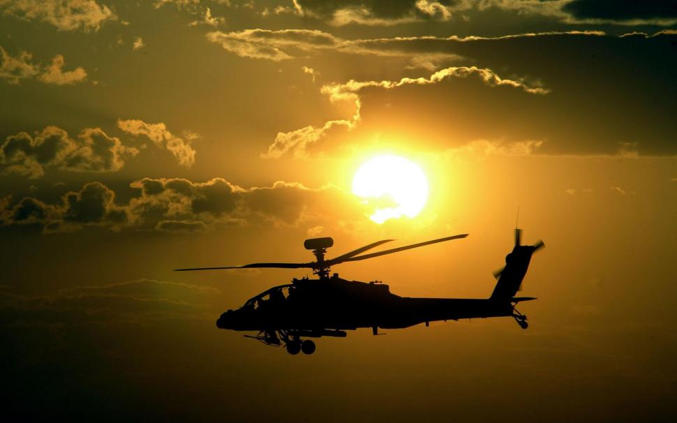 Apache helicopter sunset wallpaper,helicopter HD wallpaper,aircraft HD wallpaper,apache HD wallpaper,sunset HD wallpaper,airforce HD wallpaper,flight HD wallpaper,1920x1200 wallpaper