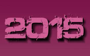 2015 New Year Computer Background with Purple Color wallpaper thumb