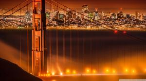 Fog Over The Golden Gate Bridge wallpaper thumb