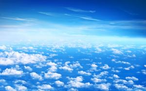 Beautiful clouds, blue sky, white clouds wallpaper thumb