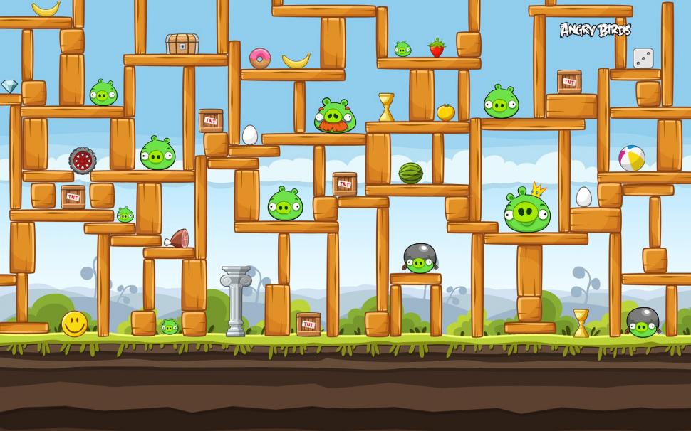 Angry Birds, Green Pigs, Game wallpaper,angry birds HD wallpaper,green pigs HD wallpaper,game HD wallpaper,1920x1200 wallpaper