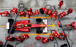 Pit Pit Crew Race Car F1 Formula One HD wallpaper thumb