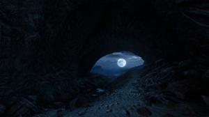 Cave Moon Dark HD wallpaper thumb