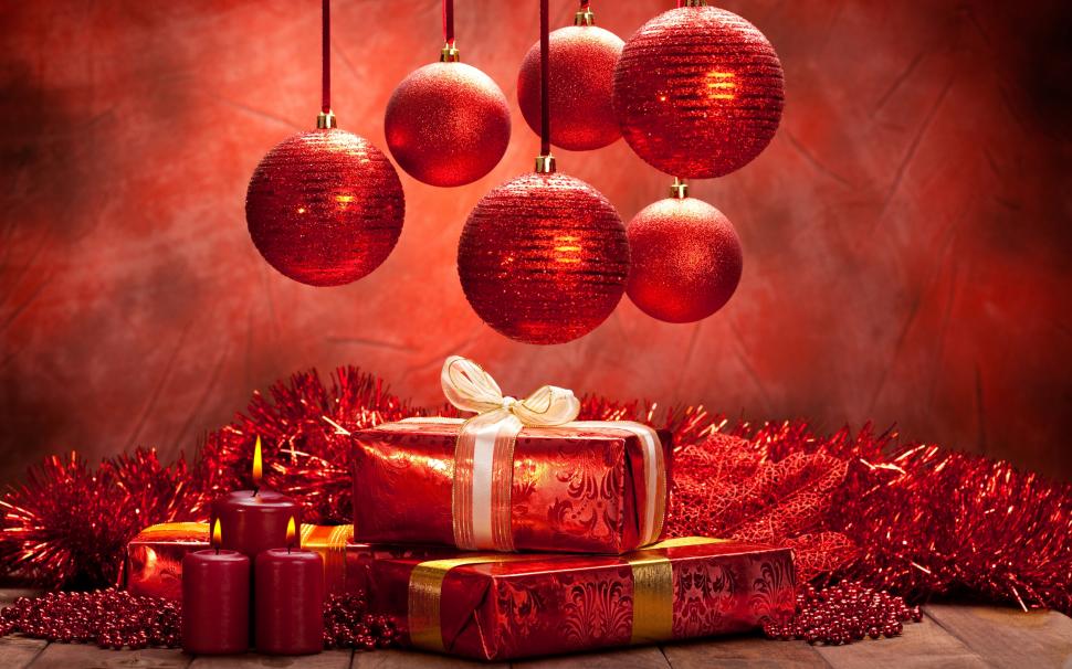 Christmas Balls and Gifts wallpaper,holiday HD wallpaper,christmas HD wallpaper,vacation HD wallpaper,red HD wallpaper,2560x1600 wallpaper