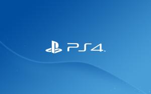 Playstation, PS4, Logo, Blue Background wallpaper thumb