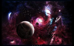 Planetary space vortex wallpaper thumb