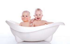 Two Baby Boy Take A Bath  High Res Pics wallpaper thumb