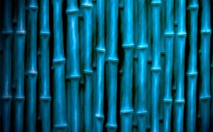 Bamboo background, blue style wallpaper thumb