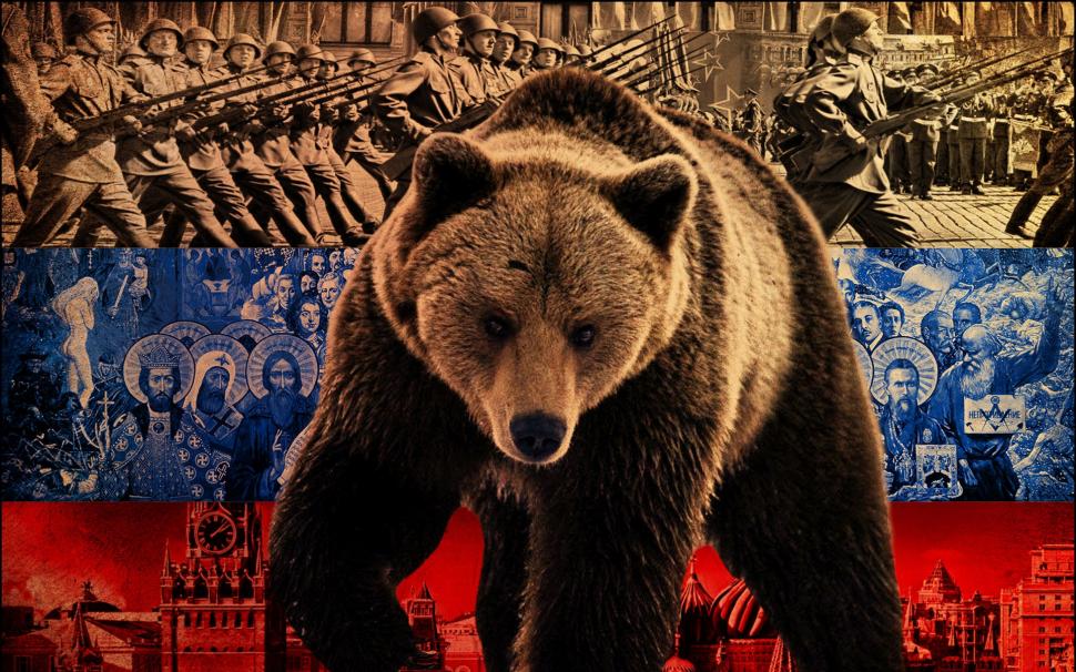 Russian Bear wallpaper,bear wallpapers HD wallpaper,symbol backgrounds HD wallpaper,flag HD wallpaper,Russia HD wallpaper,download 3840x2400 bear HD wallpaper,2880x1800 wallpaper
