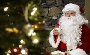 santa claus, refreshments, christmas, holiday wallpaper thumb