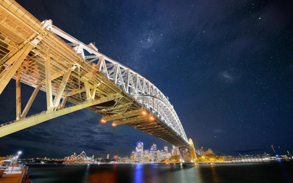 Sydney Bridge Nights wallpaper,bridge HD wallpaper,nights HD wallpaper,sydney HD wallpaper,2560x1600 wallpaper