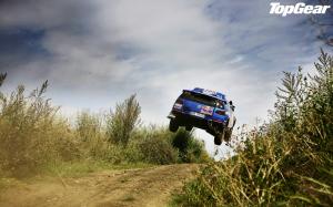 Volkswagen Rally Jump Stop Action Top Gear HD wallpaper thumb