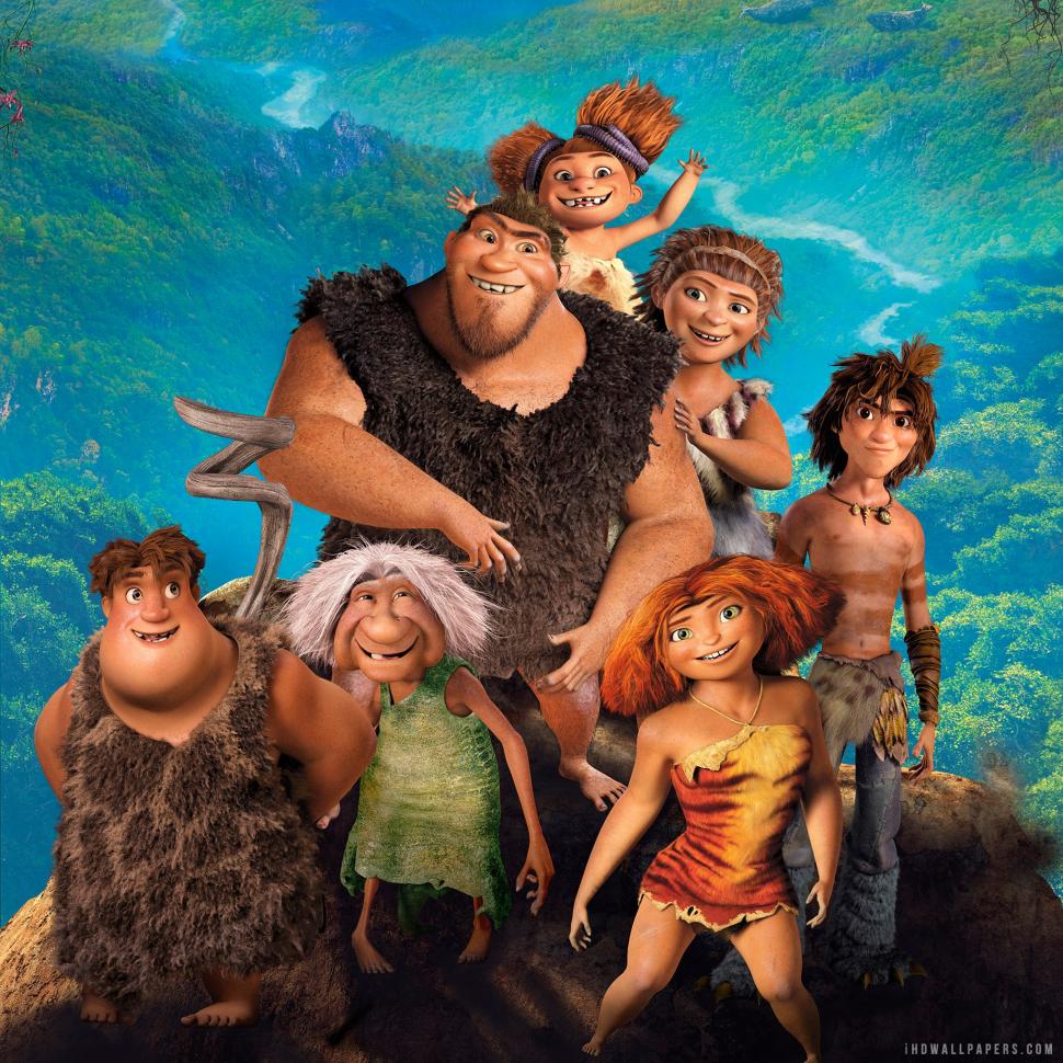 The Croods Poster wallpaper,poster HD wallpaper,croods HD wallpaper,2048x2048 wallpaper