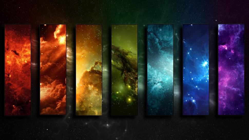 Colorful space collage stars wallpaper,colorful HD wallpaper,space HD wallpaper,collage HD wallpaper,stars HD wallpaper,1920x1080 wallpaper