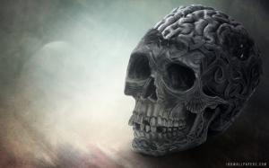 Skull Brain wallpaper thumb