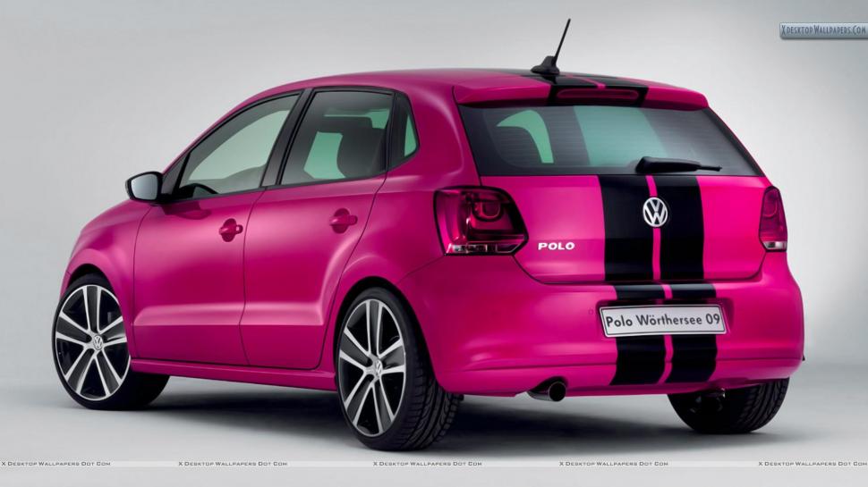 Volkswagen Polo Worthersee 09 Concept In Pink Color Car wallpaper,volkswagen polo HD wallpaper,pink cars HD wallpaper,concept cars HD wallpaper,car back pose HD wallpaper,cars HD wallpaper,1920x1080 wallpaper