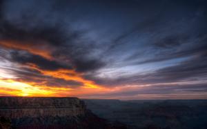 Grand Canyon Canyon Sunset Desert HD wallpaper thumb