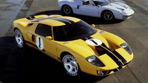 Ford GT Supercar old and new wallpaper thumb