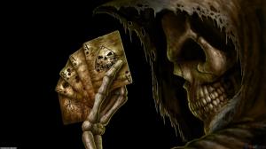 Skeleton Playing Poker wallpaper thumb