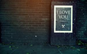 Text, I Love You, Keys, Wall, Bricks wallpaper thumb