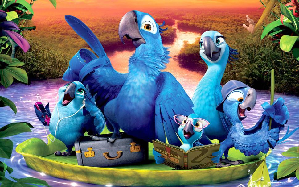 Rio 2 Movie  Widescreen HD wallpaper,birds HD wallpaper,blue HD wallpaper,cartoon HD wallpaper,movie HD wallpaper,rio 2 HD wallpaper,2500x1563 wallpaper