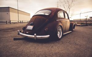 Rusty Volkswagen Beetle wallpaper thumb