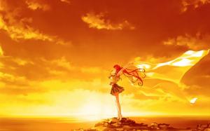 Anime Enjoy Wind  Widescreen wallpaper thumb