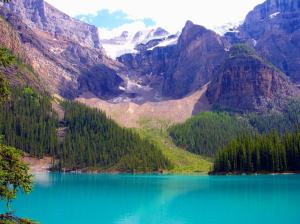 Banff National Park, Alberta, Canada, lake, mountains, trees wallpaper thumb