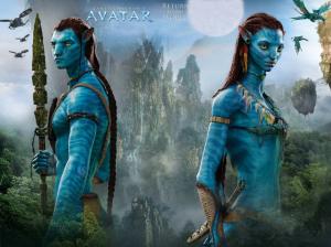 Avatar, blue skin, James Cameron's movie wallpaper thumb