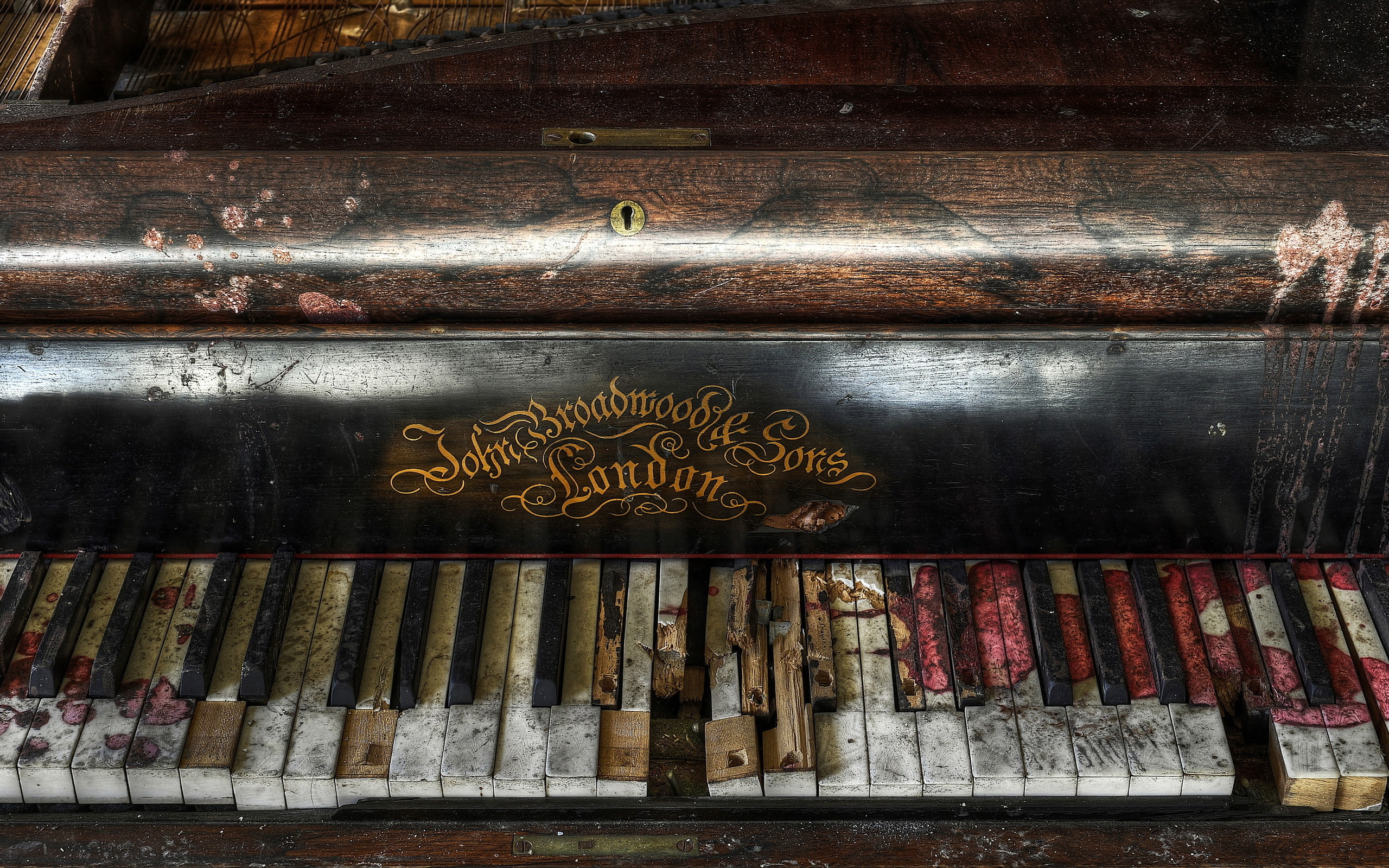 Broken Old Piano Best Photography wallpaper | music | Wallpaper Better