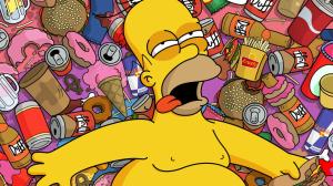 The Simpsons Homer Junk Food HD wallpaper thumb