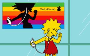 Lisa The Simpsons iPod Apple HD wallpaper thumb